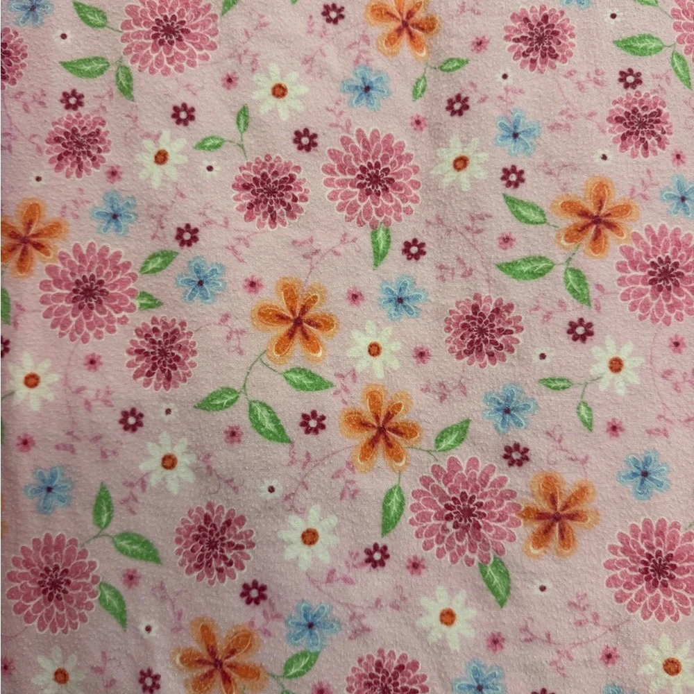 Floral Butterfly Baby Blanket with Georgia on it